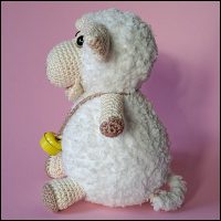 Product afbeelding Samuel zijkant Samuel the sheep pattern