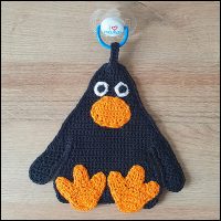 Product afbeelding speendoekje barry Barry and Penguin pacifier cloth pattern