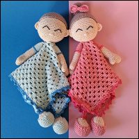 Product afbeelding Baby lovey Baby amigurumi & lovey pattern set