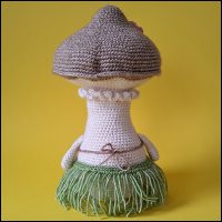 Product afbeelding Puk achterkant Pip and Puk the mushrooms pattern