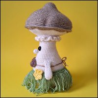Product afbeelding Puk zijkant Pip and Puk the mushrooms pattern