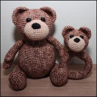 Product afbeelding Benny en de rammelaar Benny the Bear rattle pattern