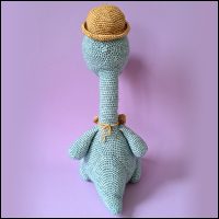 Product afbeelding Boris achterkant Boris the brachiosaurus pattern