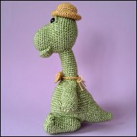 Product afbeelding Boris mini zijkant Boris the brachiosaurus mini pattern