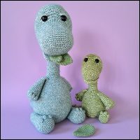 Product afbeelding Boris set voorkant Boris the brachiosaurus pattern