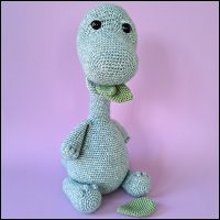 Product afbeelding Boris voorkant Boris the brachiosaurus pattern