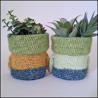 Product afbeelding gnome plantenpotjes achterkant Gnomes planter pattern