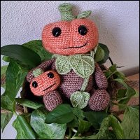 Product afbeelding poepoe de pompoen plant Poepoe the pumpkin pattern