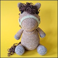 Product afbeelding paard bruin voorkant Horse pattern