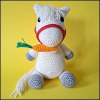 Product afbeelding paard wit voorkant Horse pattern