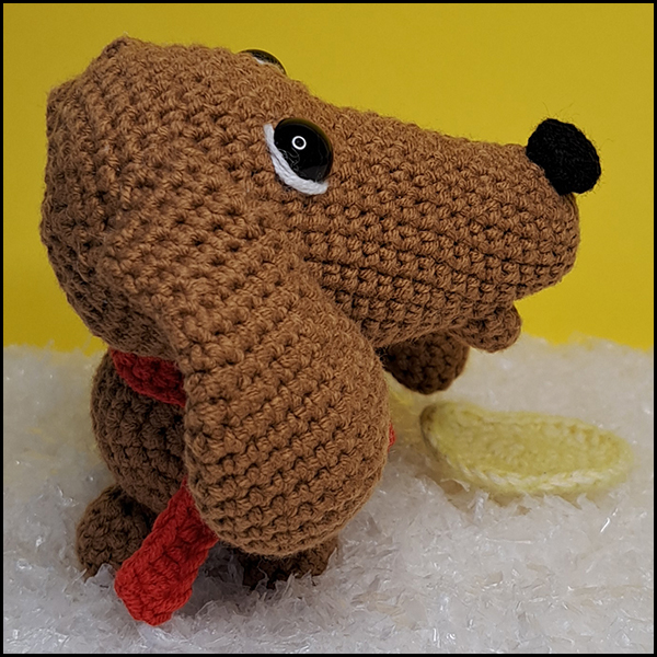 Product afbeelding teckel zijkant Sebastian and Dachshund pattern