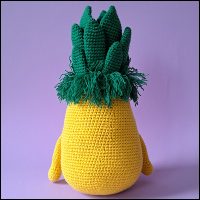 Product afbeelding Ananas bloot achterkant Pineapple pattern