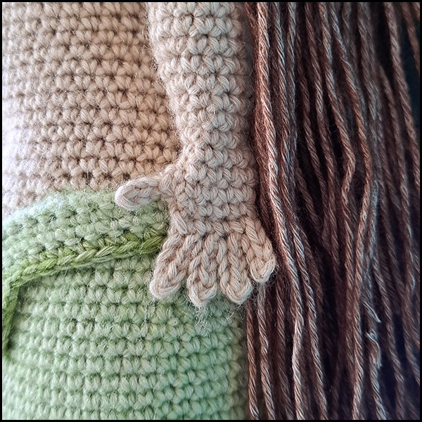 Product afbeelding hand Mermaid pattern