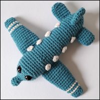 Product afbeelding vliegtuig bovenkant Airplane pattern