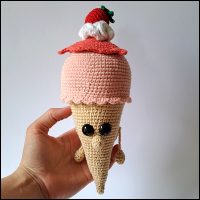 Product afbeelding Ijsje aardbei Mix & match ice cream pattern