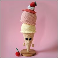 Product afbeelding Ijsje banaan en aardbei Mix & match ice cream pattern