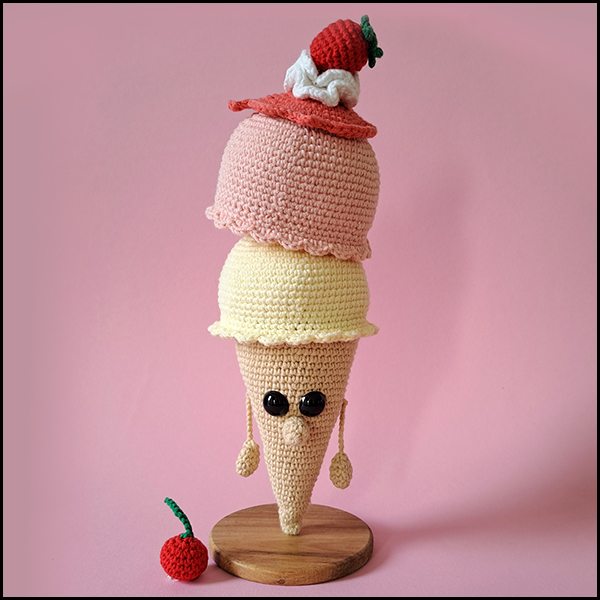 Product afbeelding Ijsje banaan en aardbei Mix & match ice cream pattern
