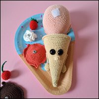 Product afbeelding Ijsje op ijsschaal Mix & match ice cream pattern