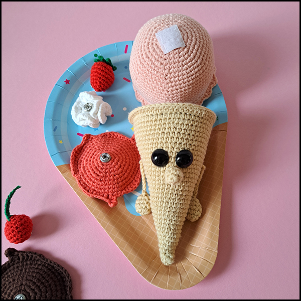 Product afbeelding Ijsje op ijsschaal Mix & match ice cream pattern