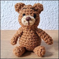 Product afbeelding mini beertje voorkant Mini bear pattern