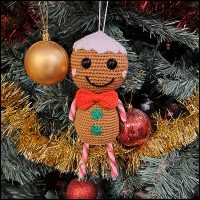 Product afbeelding gingerbread jongen kerstboom Gingerbread ornaments pattern