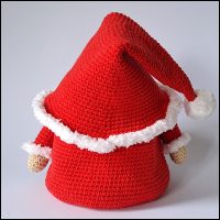 Product afbeelding Kerst Gnome achterkant Christmas Gnome Hollowbelly upgrade pattern