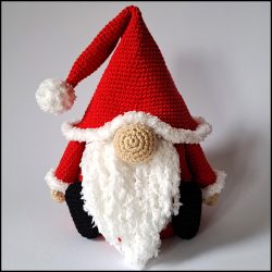 Product foto Kerst Gnome voorkant Christmas Gnome Hollowbelly upgrade pattern