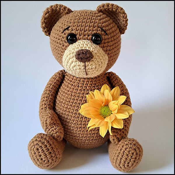 Product afbeelding Benny de beer voorkant Benny the (panda)bear pattern
