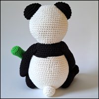 Product afbeelding Benny de panda achterkant Benny the (panda)bear pattern