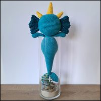 Product afbeelding Caspian achterkant Caspian the sea creature pattern