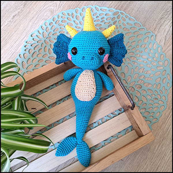 Product afbeelding Caspian liggend Caspian the sea creature pattern