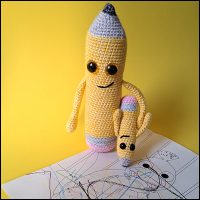 Product afbeelding Potloden kleuren Pencils pattern