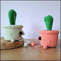 Product afbeelding Plantenpotjes hart samen zijkant Heart planter pattern