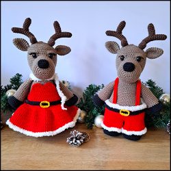 Product afbeelding Mr. en Mrs. rendier Mr. and Mrs. Reindeer pattern
