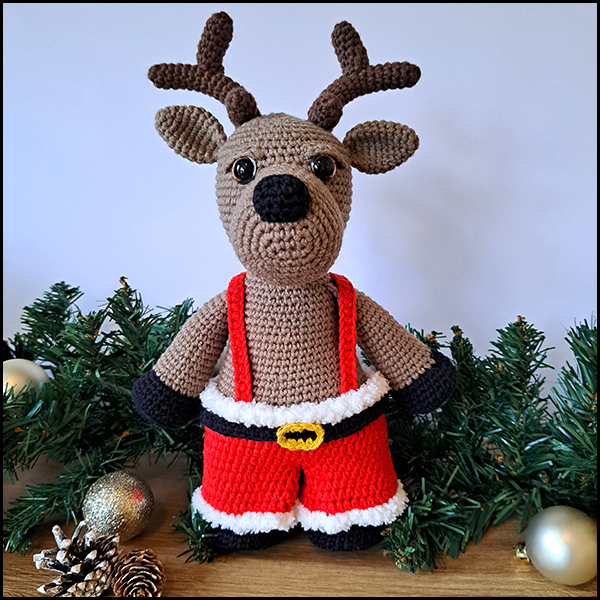 Product afbeelding Mr. rendier voorkant Mr. and Mrs. Reindeer pattern