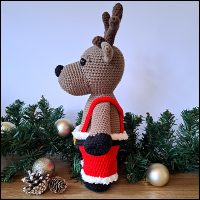 Product afbeelding Mr. rendier zijkant Mr. and Mrs. Reindeer pattern