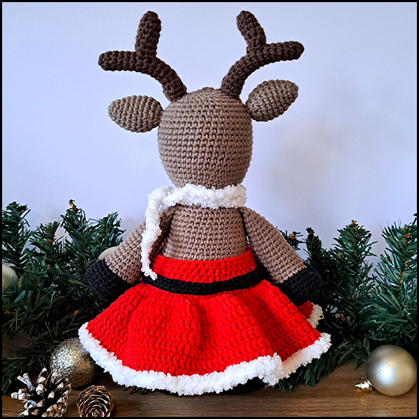 Product afbeelding Mrs. rendier achterkant Mr. and Mrs. Reindeer pattern