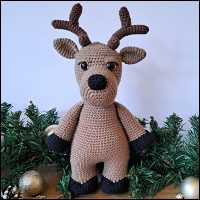 Product afbeelding rendier voorkant Mr. and Mrs. Reindeer pattern
