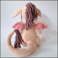 Product afbeelding draakje achterkant Dragon pattern