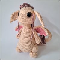 Product afbeelding draakje schuin Dragon pattern