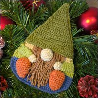 Gnome kerst voorkant 3 Gnome giftcard pocket pattern