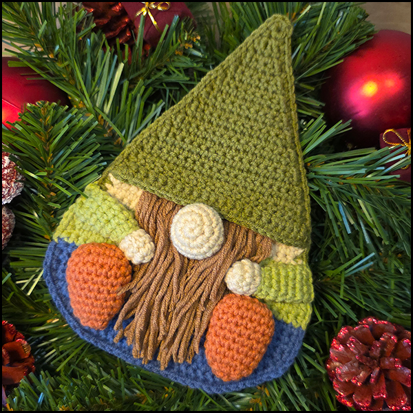 Gnome kerst voorkant 3 Gnome giftcard pocket pattern