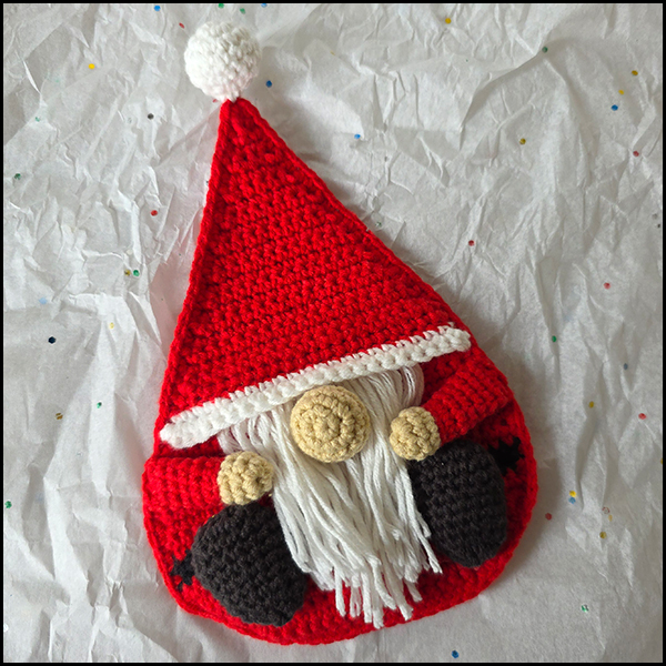 Gnome kerst voorkant site Gnome giftcard pocket pattern